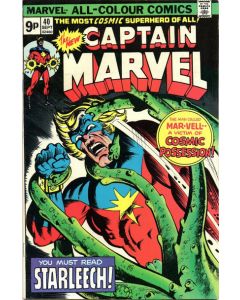 Captain Marvel (1968) #  40 UK Price (6.0-FN) Starleech