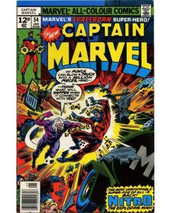 Captain Marvel (1968) #  54 UK Price (4.0-VG) Cover tear