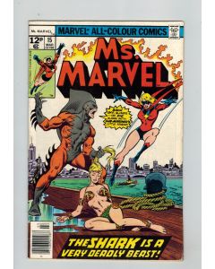 Ms. Marvel (1977) #  15 UK Price (7.0-FVF) (2332561) Namorita, Tiger-Shark