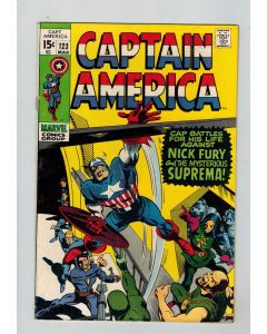 Captain America (1968) # 123 (4.0-VG) (285067) Suprema, Nick Fury