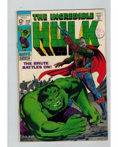 Incredible Hulk (1962) # 112 (6.0-FN) (295208) Galaxy Master
