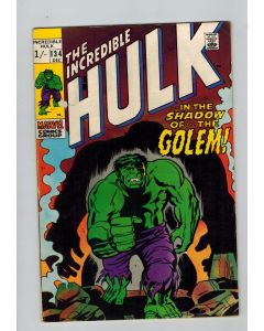 Incredible Hulk (1962) # 134 UK Price (5.5-FN-) (2249142)