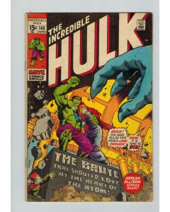 Incredible Hulk (1962) # 140 (4.0-VG) (2249180) 1st Jarella