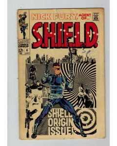 Nick Fury Agent of SHIELD (1968) #   4 (2.0-GD) (1984624) Origin  of SHIELD