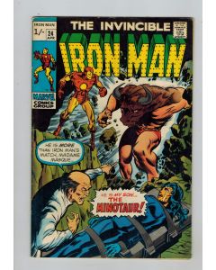 Iron Man (1968) #  24 UK Price (5.0-VGF) (2415950) Madame Masque, Minotaur
