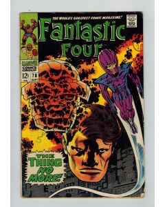 Fantastic Four (1961) #  78 (4.0-VG) (570125) Top staple detached, The Wizard