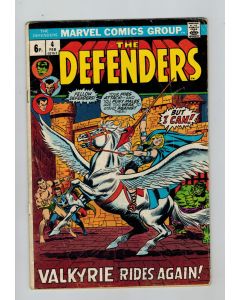 Defenders (1972) #   4 UK Price (3.5-VG-) (1909603) 1st Valkyrie (Barbara Norris)