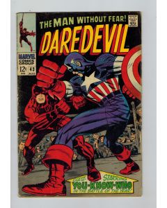 Daredevil (1964) #  43 (4.0-VG) (2237828) Captain America