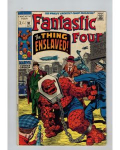Fantastic Four (1961) #  91 UK Price (4.5-VG+) (2344342) 1st Torgo
