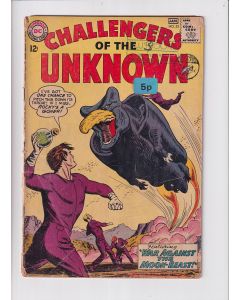 Challengers of the Unknown (1958) #  35 (1.8-GD-) (789701) Price tag & Stamps on cover