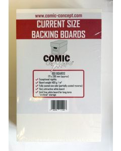 Comic Concept Current Size Comic Boards 266 x 170mm Pack 100