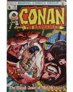 Conan the Barbarian (1970) #  27 UK Price (4.0-VG) 1st Turgohl (the mute), & Suwaan
