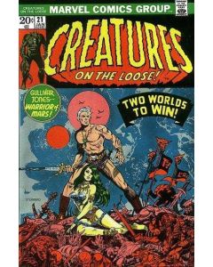 Creatures on the Loose (1971) #  21 (2.0-GD) Water damage, staple rust