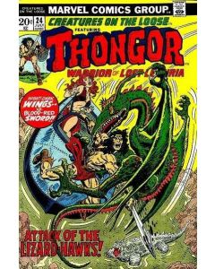 Creatures on the Loose (1971) #  24 (5.0-VGF) Distributor's ink, Thongor