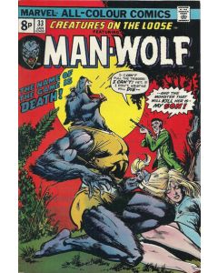 Creatures on the Loose (1971) #  33 UK Price (6.5-FN+) Man-Wolf