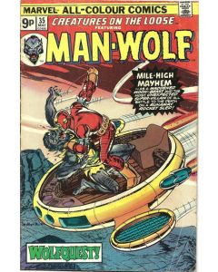 Creatures on the Loose (1971) #  35 UK Price (8.0-VF) Man-Wolf