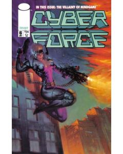 Cyber Force (1993) #   6 (6.0-FN) Joe Chiodo cover, Tag on back cover