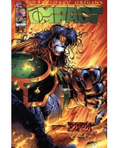Cyber Force Origins (1995) #   3 (6.0-FN) Impact, Price tag back cover