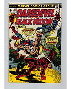 Daredevil (1964) # 103 UK Price (4.5-VG+) (1022913) Black Widow