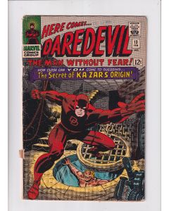 Daredevil (1964) #  13 (3.0-GVG) (401382) Lower staple missing
