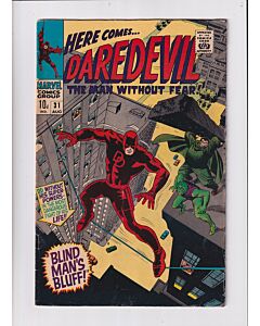 Daredevil (1964) #  31 UK Price (4.5-VG+) (401296) Mr. Hyde, Cobra, Back cover damage