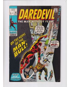Daredevil (1964) #  78 UK Price (6.5-FN+) (1022364) 1st Man-Bull