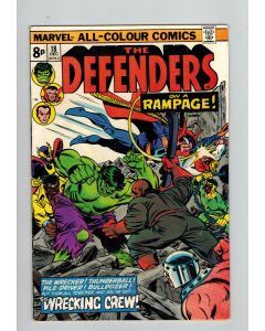 Defenders (1972) #  18 UK Price (5.0-VGF) (2129925) Wrecking Crew