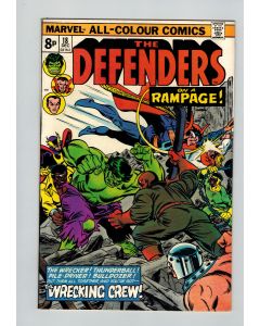 Defenders (1972) #  18 UK Price (7.0-FVF) (1985508) Wrecking Crew