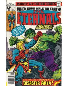 Eternals (1976) #  15 UK Price (5.0-VGF)