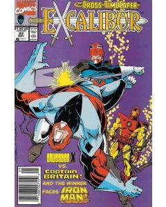 Excalibur (1988) #  22 Newsstand (7.0-FVF) Iron Man, Capt. Britain