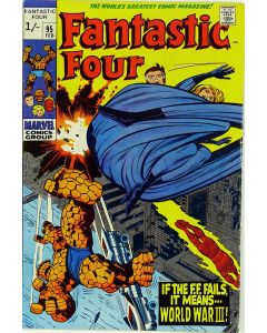 Fantastic Four (1961) #  95 UK Price (3.5-VG-) Lower staple centerfold detached