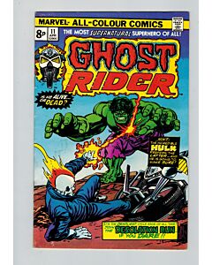 Ghost Rider (1973) #  11 UK Price (4.0-VG) Lower staple detached in centerfold