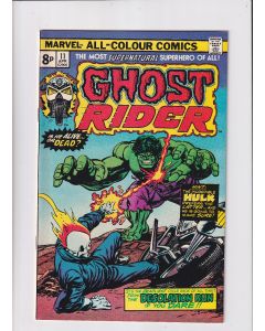 Ghost Rider (1973) #  11 UK Price (7.5-VF-) (2163950) Hulk