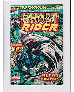 Ghost Rider (1973) #  16 UK Price (5.0-VGF) (385862) JAWS