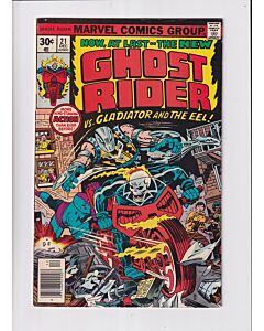 Ghost Rider (1973) #  21 (6.0-FN) (385770) Gladiator, The Eel