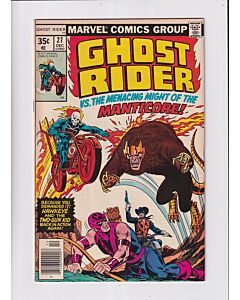 Ghost Rider (1973) #  27 (6.5-FN+) (1302237) Hawkeye, Two-Gun Kid, Manticore