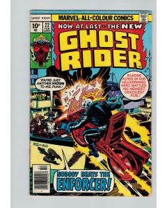 Ghost Rider (1973) #  22 UK Price (7.0-FVF) 1st app The Enforcer