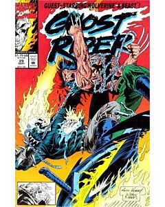 Ghost Rider (1990) #  29 (8.0-VF) Wolverine, Beast