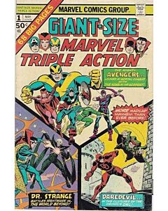 Giant-Size Marvel Triple Action (1975) #   1 (7.0-FVF) Avengers, Dr. Strange, Daredevil