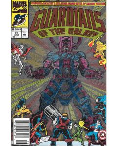 Guardians of the Galaxy (1990) #  25 Newsstand (8.0-VF) Galactus, Embossed Foil cover