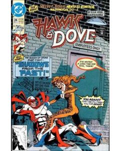 Hawk and Dove (1989) #  24 (5.0-VGF) Barbara Gordon, Water damage