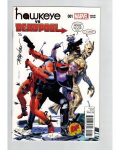 Hawkeye vs. Deadpool (2014) #   1 DF Variant SIGNED (9.0-VFNM) (1283109) CoA