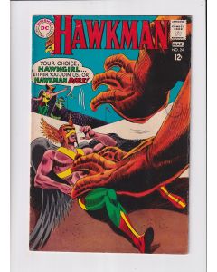 Hawkman (1964) #  24 (5.0-VGF) (1945250) Lower staple detached from centerfold