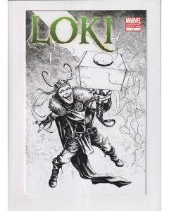Loki (2010) #   1 Cover B (9.0-VFNM) (2230904) Black & White Variant
