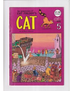 Fat Freddy's Cat (1976) #   5 UK Price (5.0-VGF) Tag residue on cover