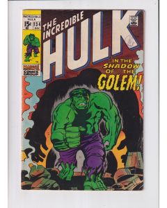 Incredible Hulk (1962) # 134 (5.0-VGF) (295332) The Golem, Stamp on cover