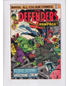 Defenders (1972) #  18 UK Price (5.0-VGF) (2331311) Wrecking Crew