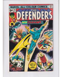 Defenders (1972) #  28 UK Price (5.0-VGF) (2331359) 1st FULL Starhawk