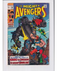 Avengers (1963) #  69 UK Price (4.0-VG) (2146618) 1st Grandmaster