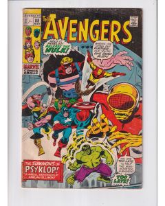Avengers (1963) #  88 UK Price (4.0-VG) (627195) Psyklop, No staples inserted during manufacturing